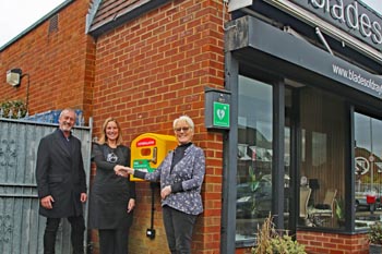 AED at Blades in Drayton, Forty 4 Frankie