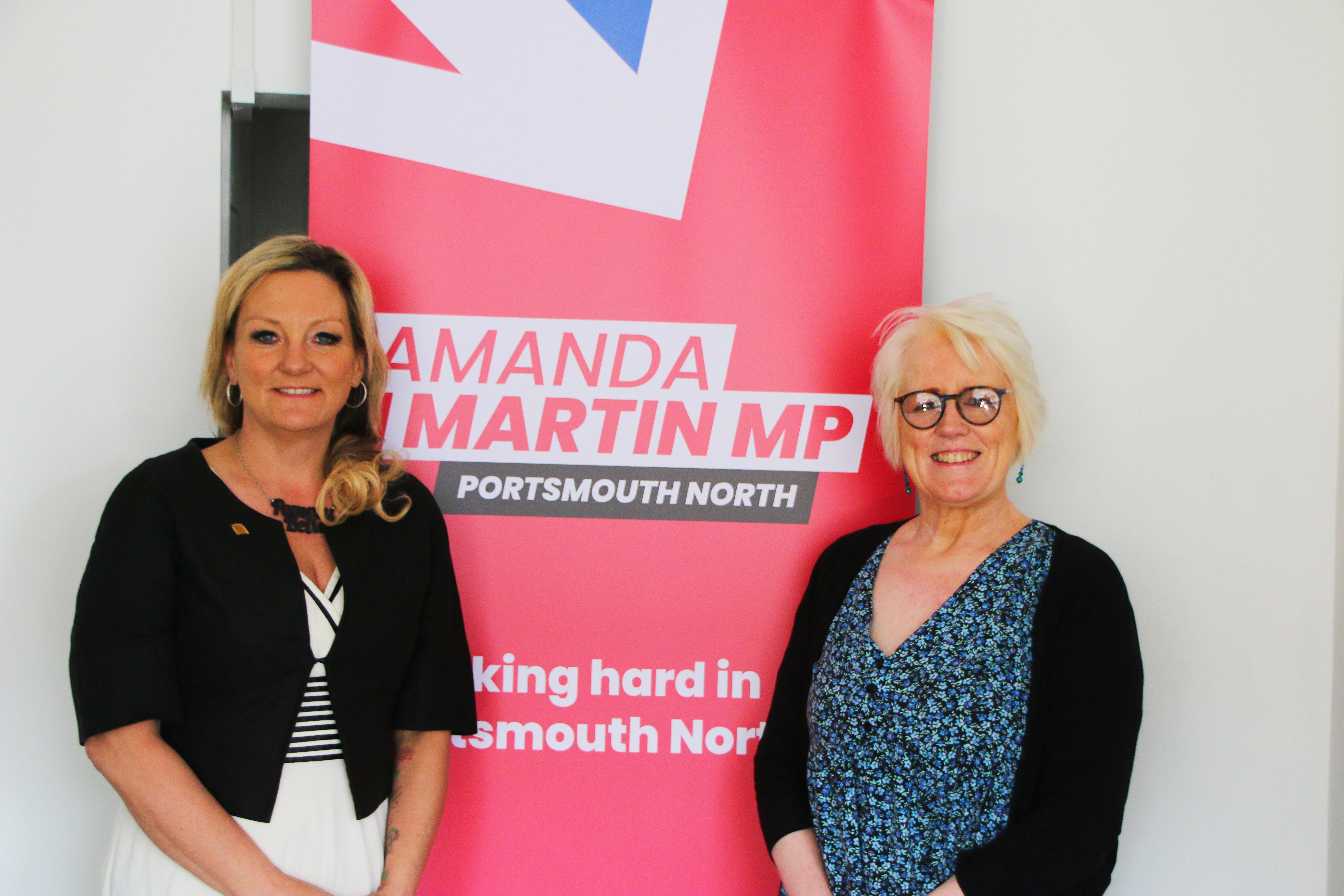 Lynn Timms and Amanda Martin MP