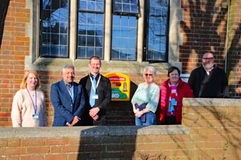 Forty 4 Frankie AED installation at Cosham Library.