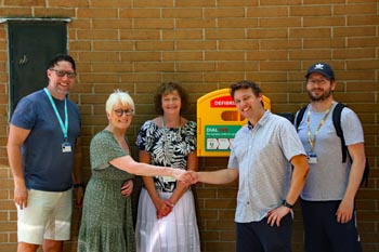 Forty 4 Frankie AED installation at Gatcombe Primary School, Portsmouth