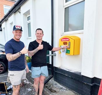 Forty 4 Frankie AED installation at the Carlton Club, Drayton.
