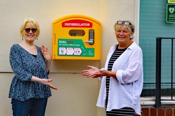 Forty 4 Frankie AED installation No 18 at the Solent MS Therapy Centre, Portsmouth.